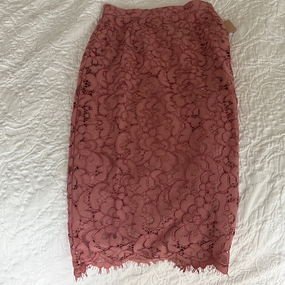 Stunning NEVER WORN WITH TAGS ON lace Rachel Parcell pencil skirt.